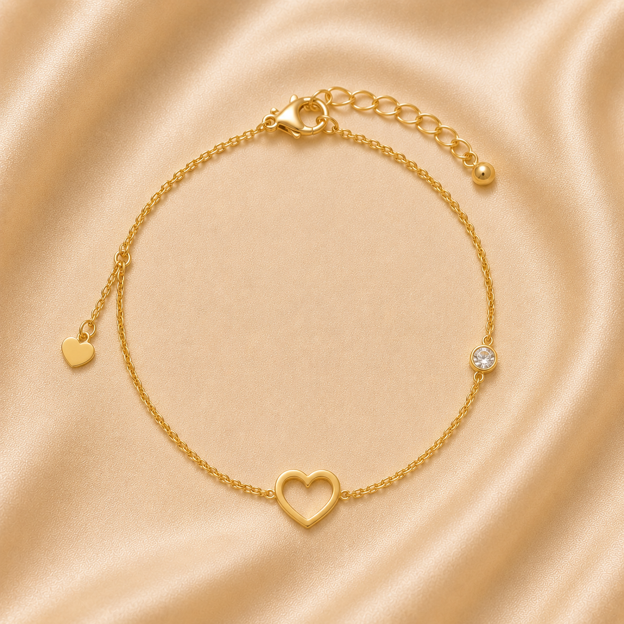 Bracelet Amoria — Cœur et Zircon