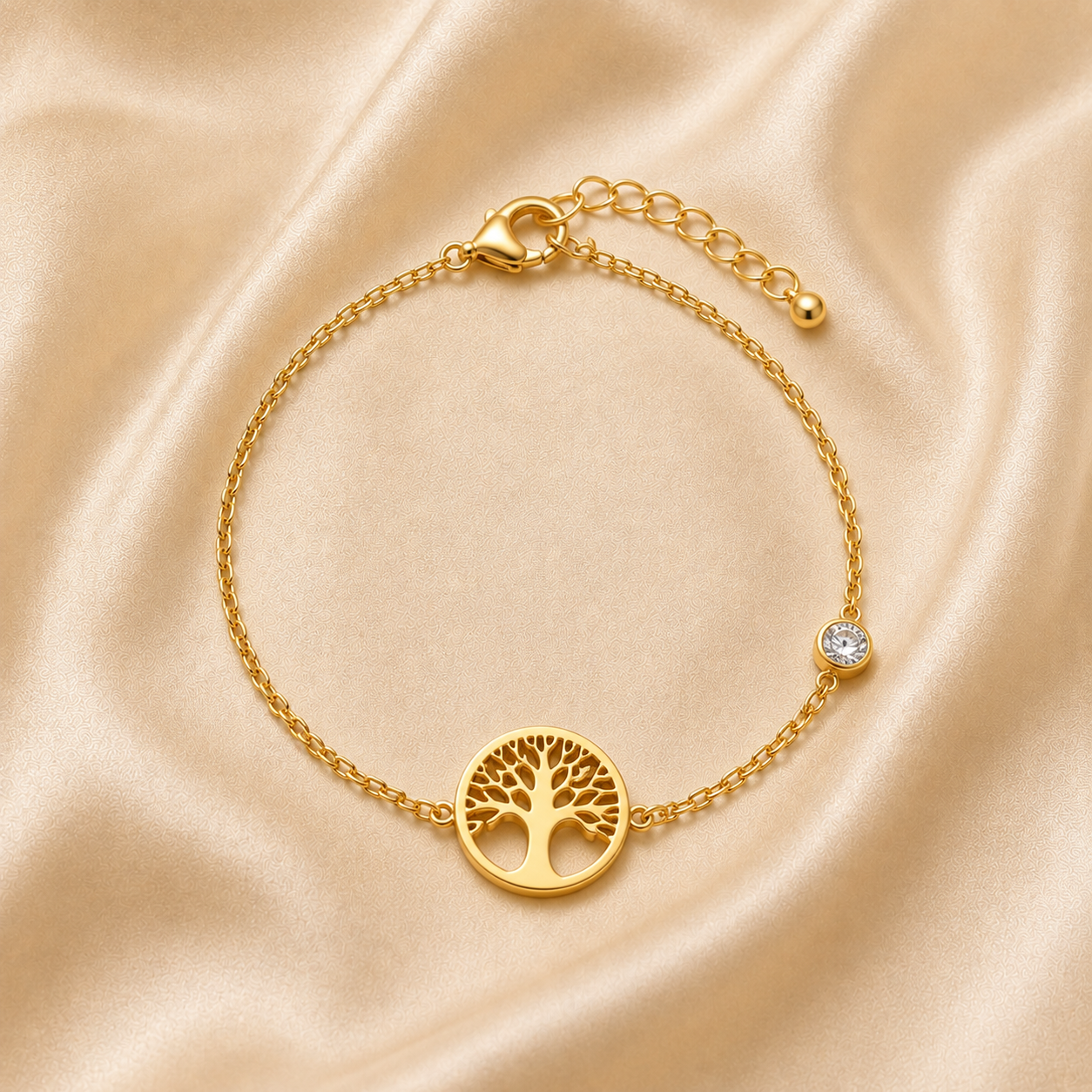 Bracelet Arboris — Arbre de Vie et Zircon
