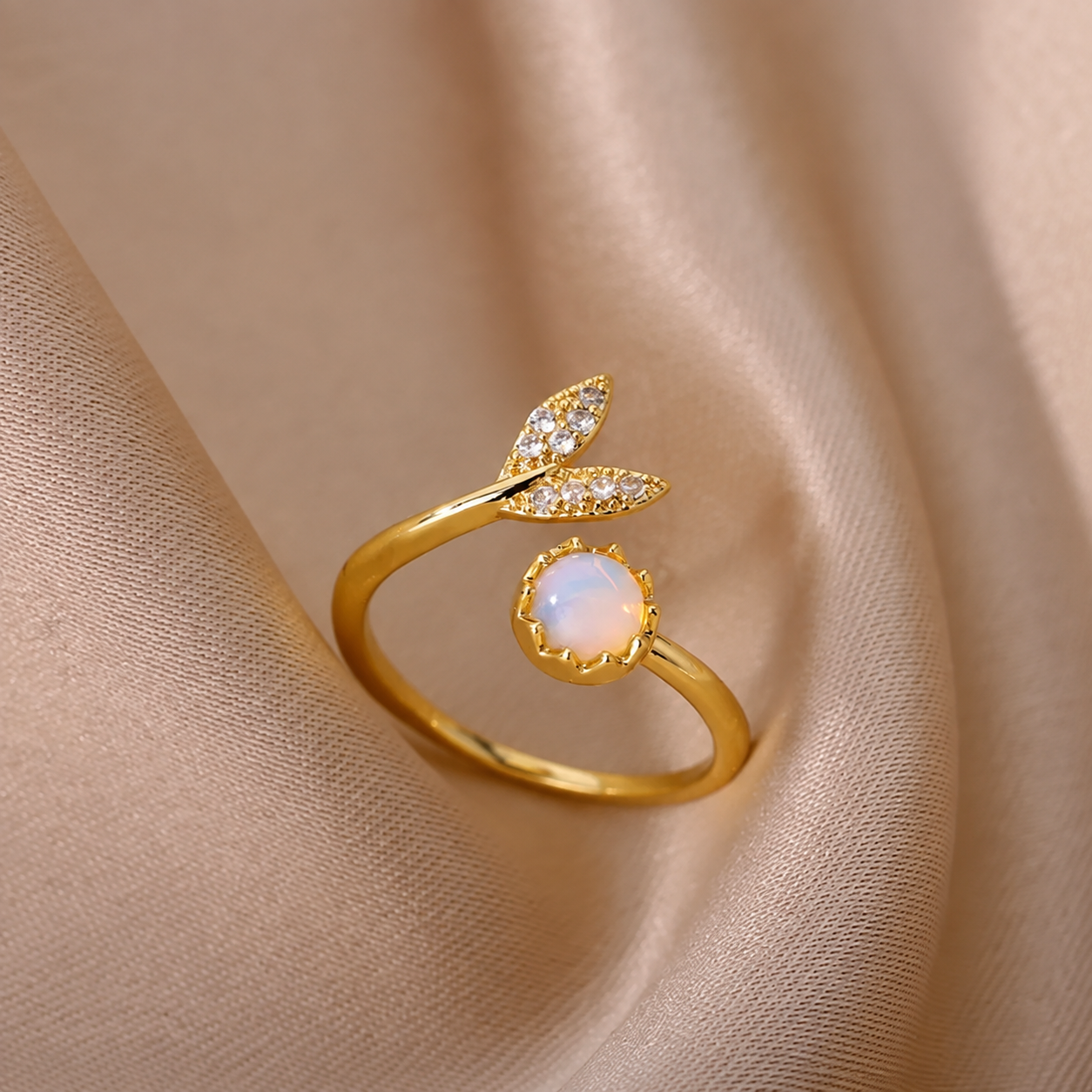 Bague Lumia — Éclat Zircon Doré