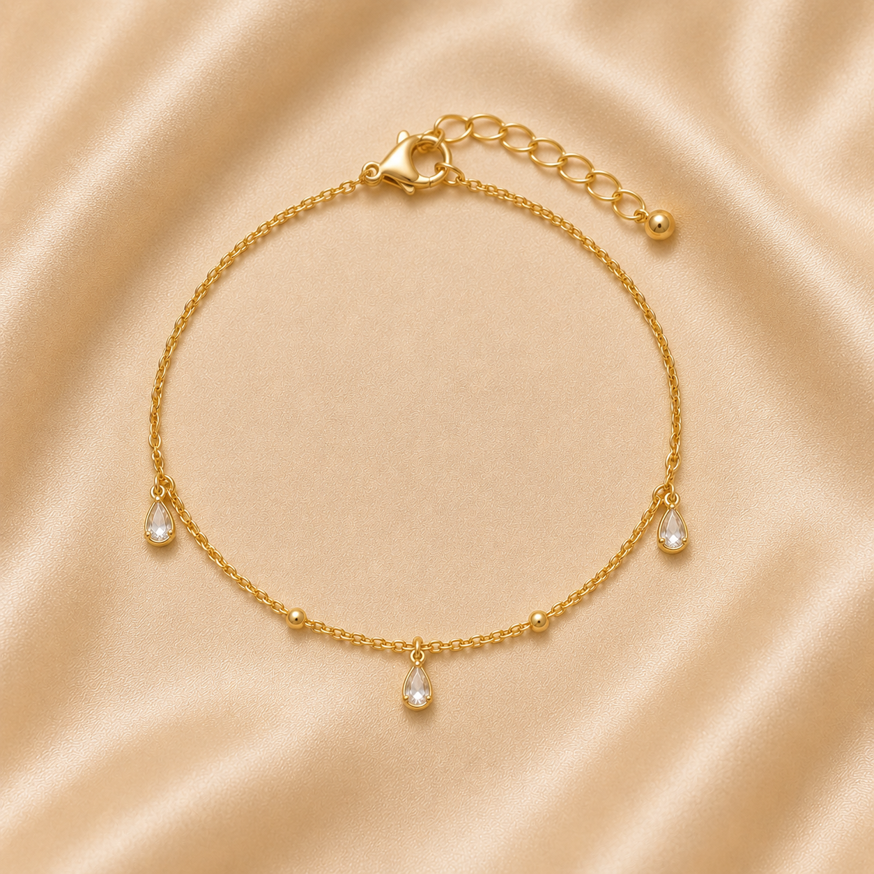 Bracelet Naya — Gouttes de Zircon