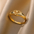 Bague Fleur Éternelle — Zircon Doré