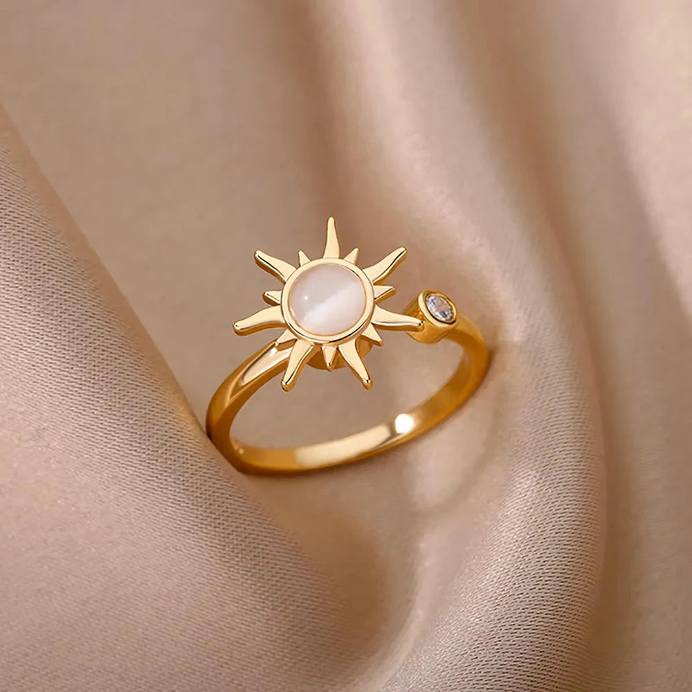 Bague Ondine — Goutte d'Eau Zircon Blanc