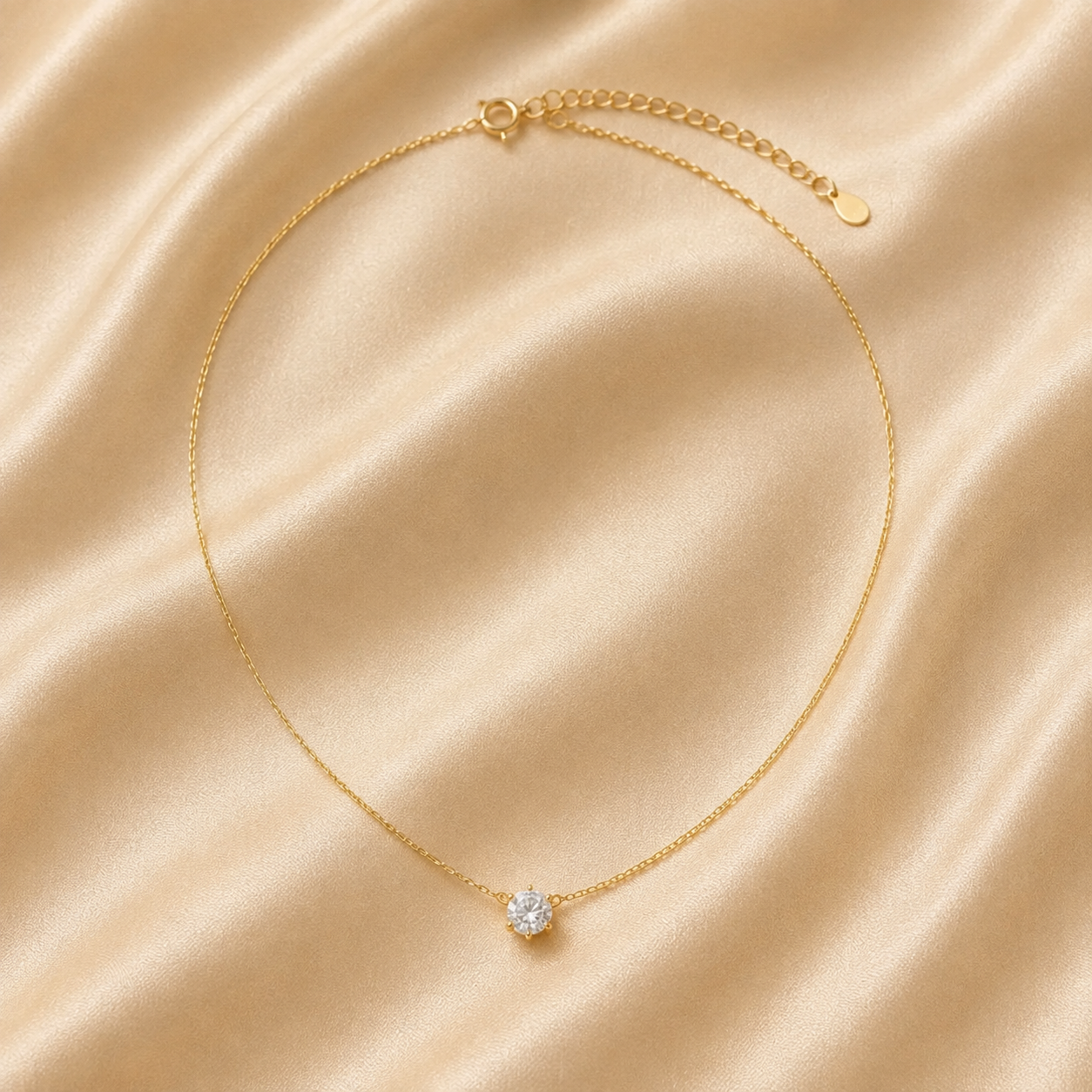 Collier Solia — Zircon Solitaire