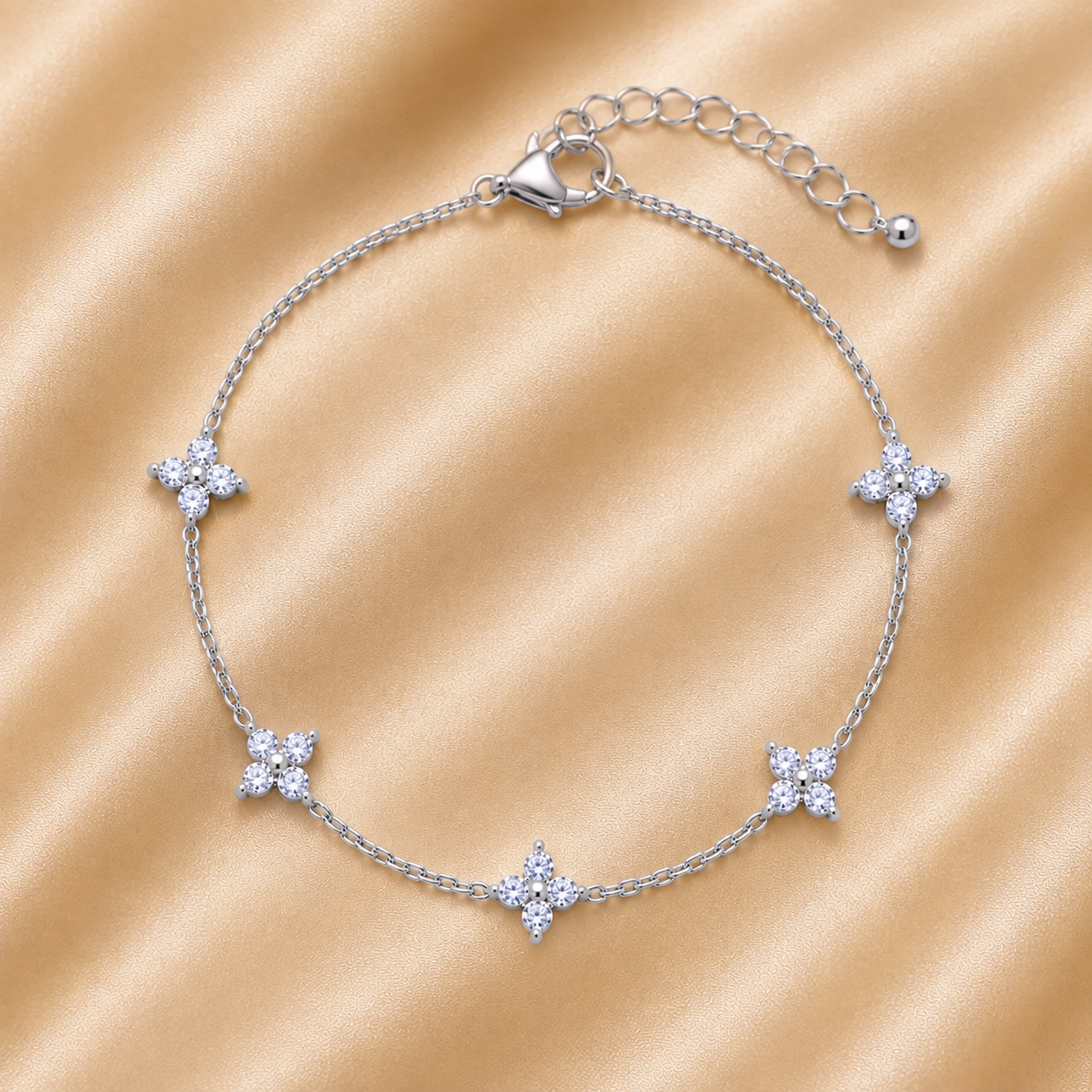 Bracelet Liora — Fleurs de Zircon